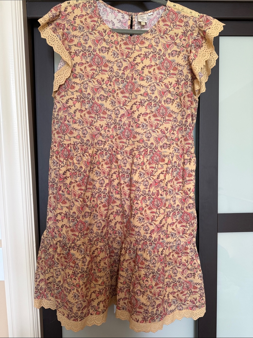 Floral Sundress with Lace Trim